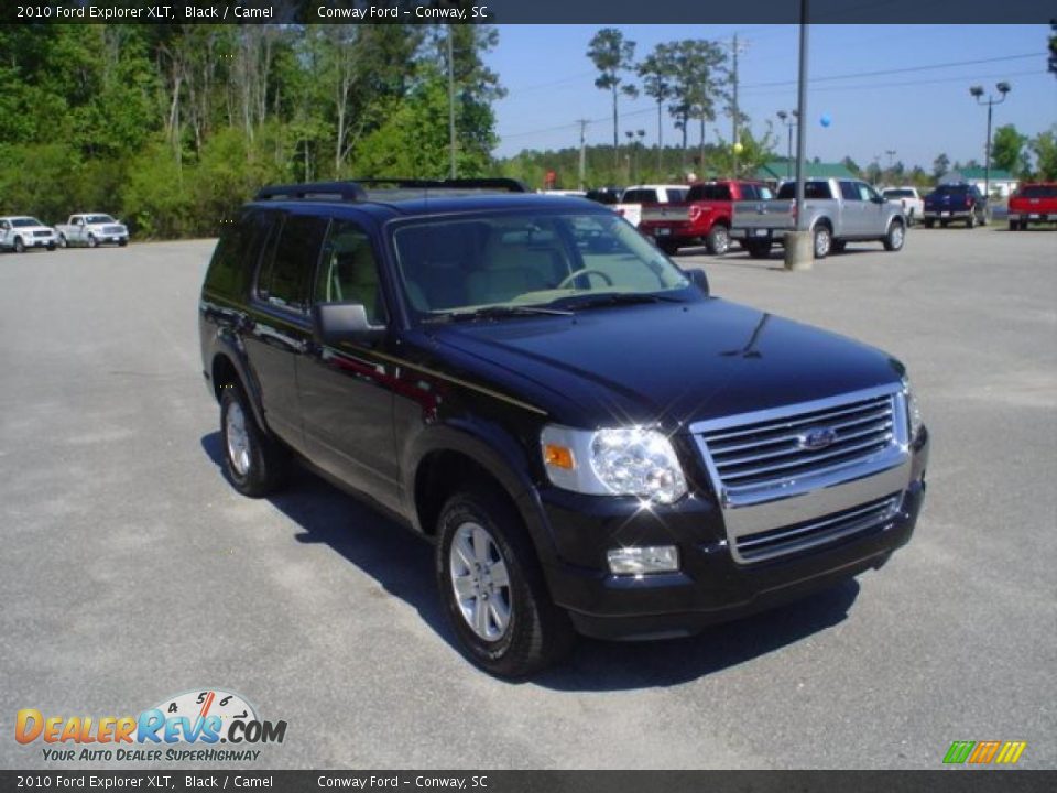 2010 Ford Explorer XLT Black / Camel Photo #3