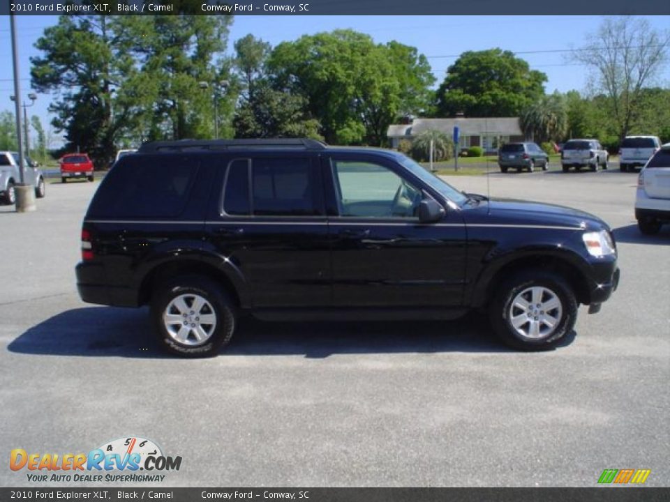 2010 Ford Explorer XLT Black / Camel Photo #4