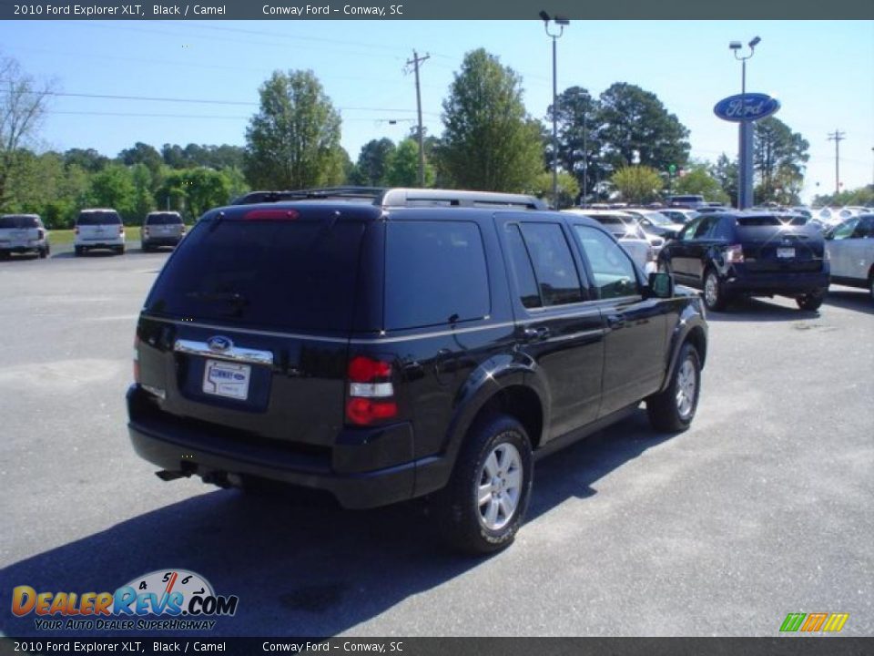 2010 Ford Explorer XLT Black / Camel Photo #5
