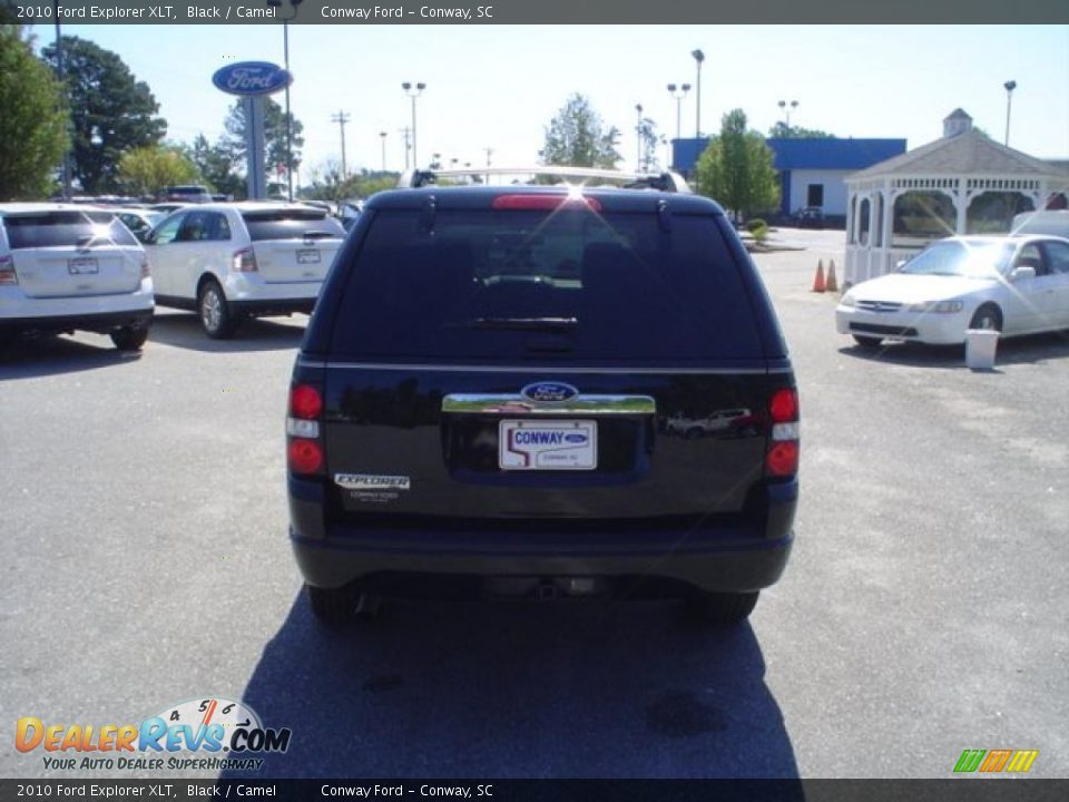 2010 Ford Explorer XLT Black / Camel Photo #6