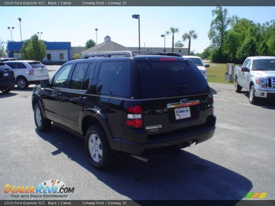 2010 Ford Explorer XLT Black / Camel Photo #7
