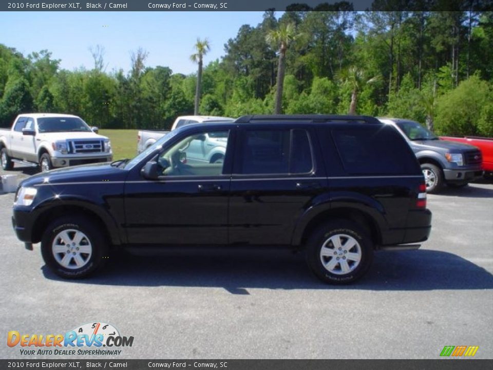 2010 Ford Explorer XLT Black / Camel Photo #8