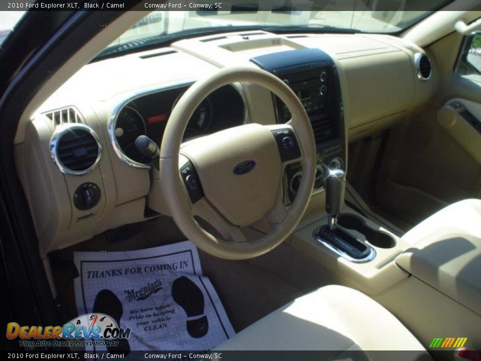 2010 Ford Explorer XLT Black / Camel Photo #21