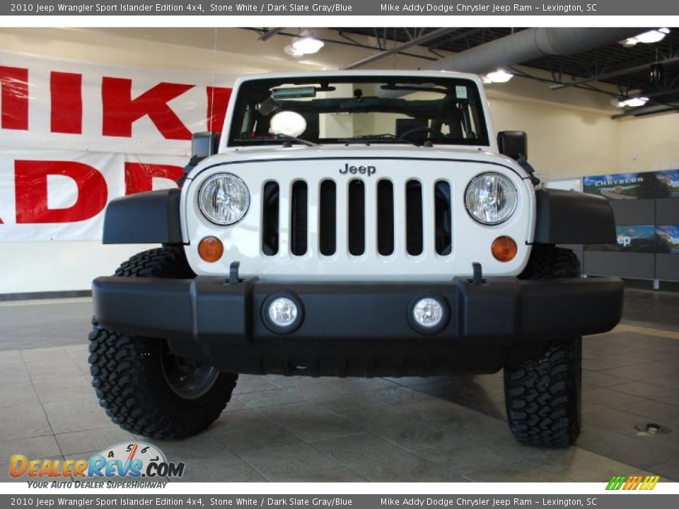 2010 Jeep Wrangler Sport Islander Edition 4x4 Stone White / Dark Slate Gray/Blue Photo #2