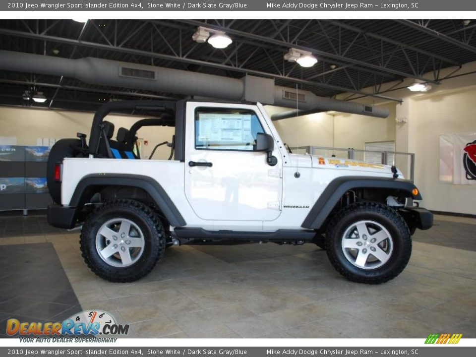 2010 Jeep Wrangler Sport Islander Edition 4x4 Stone White / Dark Slate Gray/Blue Photo #3