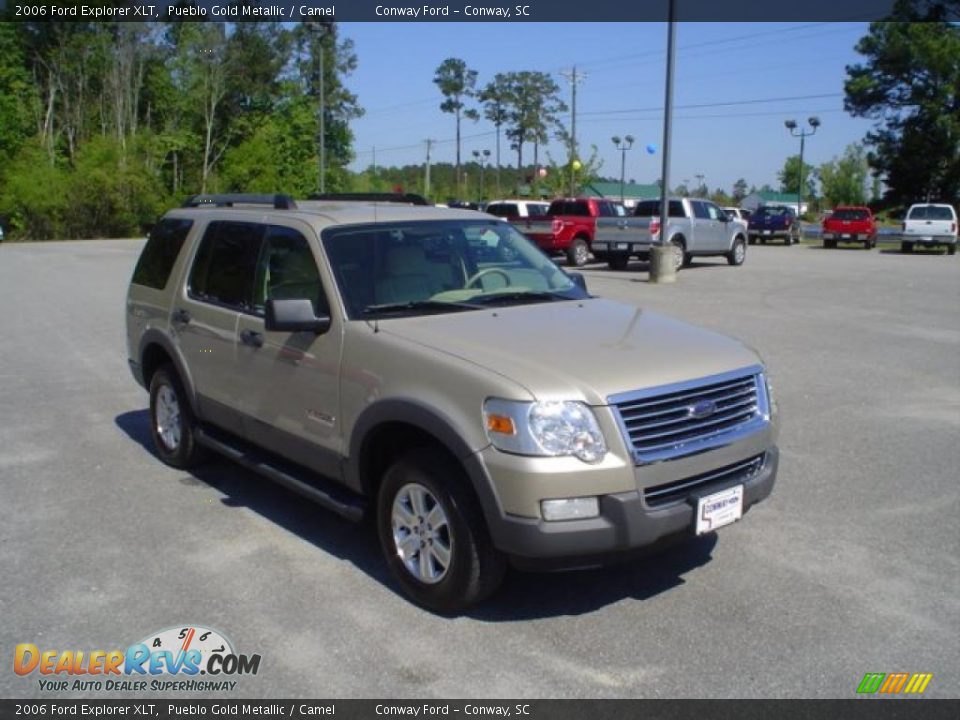 2006 Ford Explorer XLT Pueblo Gold Metallic / Camel Photo #3