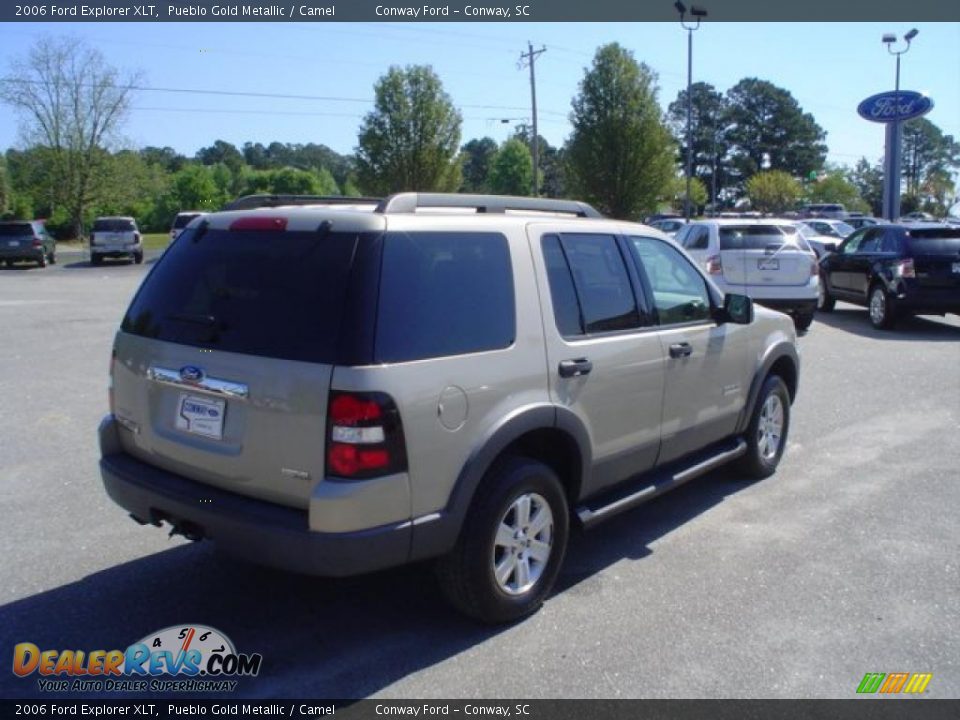 2006 Ford Explorer XLT Pueblo Gold Metallic / Camel Photo #5