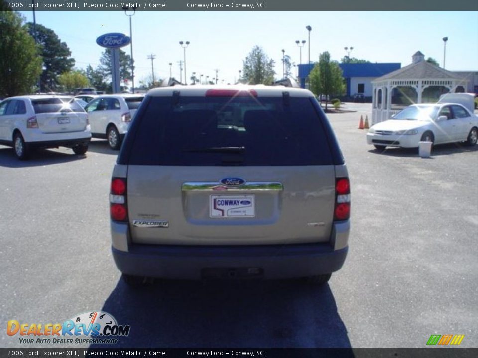 2006 Ford Explorer XLT Pueblo Gold Metallic / Camel Photo #6