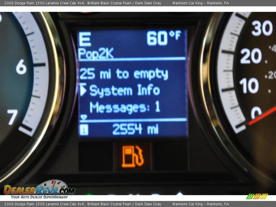 2009 Dodge Ram 1500 Laramie Crew Cab 4x4 Brilliant Black Crystal Pearl / Dark Slate Gray Photo #9