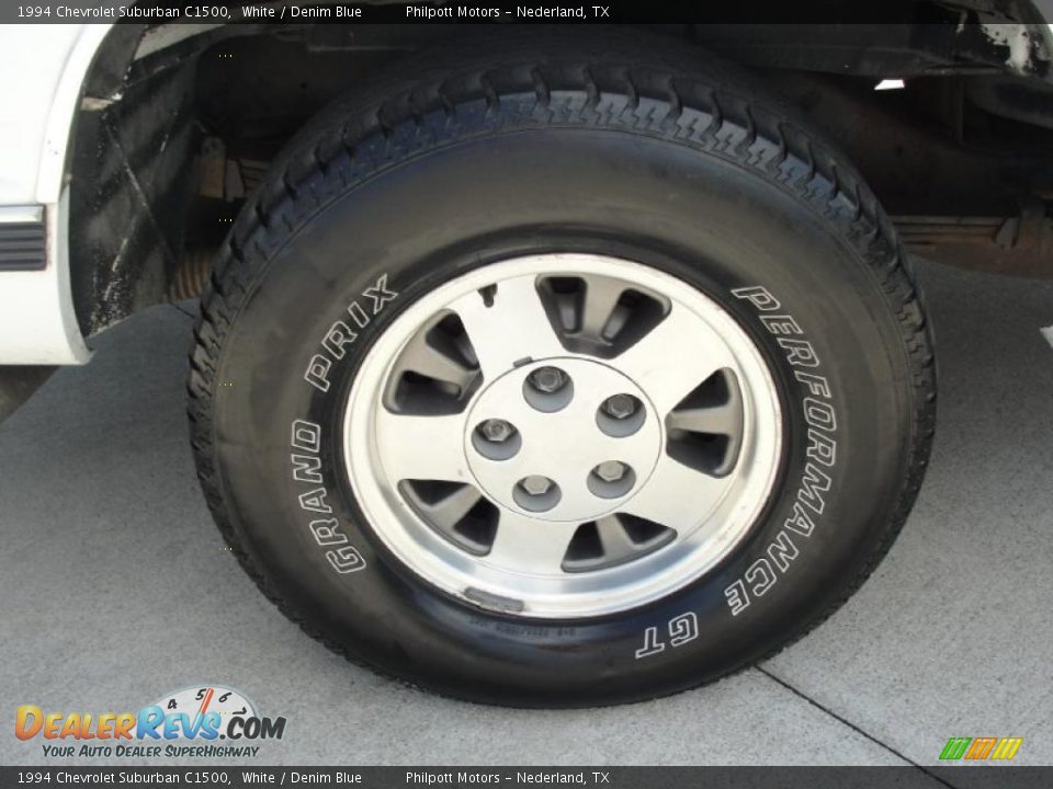 1994 Chevrolet Suburban C1500 White / Denim Blue Photo #15