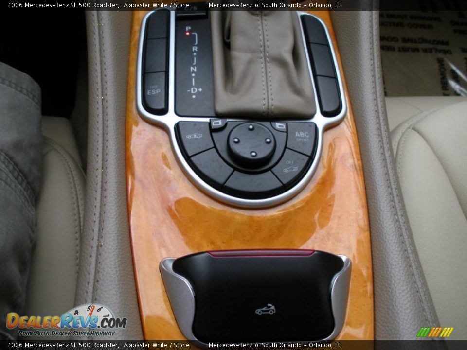2006 Mercedes-Benz SL 500 Roadster Alabaster White / Stone Photo #27