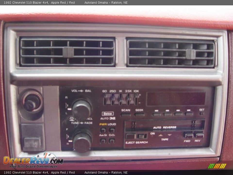 1992 Chevrolet S10 Blazer 4x4 Apple Red / Red Photo #11