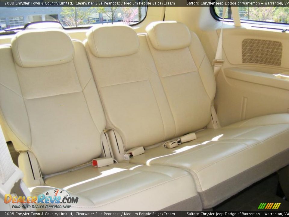2008 Chrysler Town & Country Limited Clearwater Blue Pearlcoat / Medium Pebble Beige/Cream Photo #27