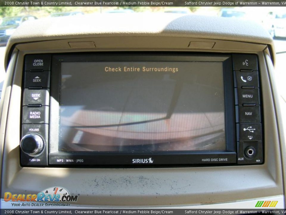 2008 Chrysler Town & Country Limited Clearwater Blue Pearlcoat / Medium Pebble Beige/Cream Photo #33