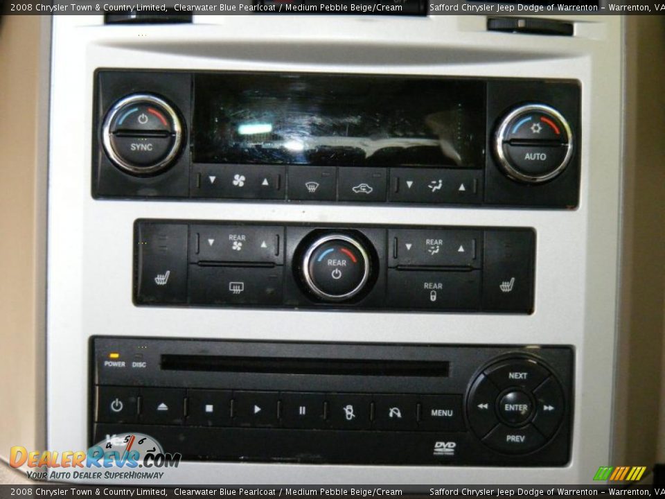 2008 Chrysler Town & Country Limited Clearwater Blue Pearlcoat / Medium Pebble Beige/Cream Photo #36