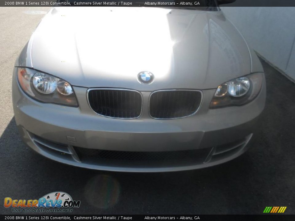 2008 BMW 1 Series 128i Convertible Cashmere Silver Metallic / Taupe Photo #29