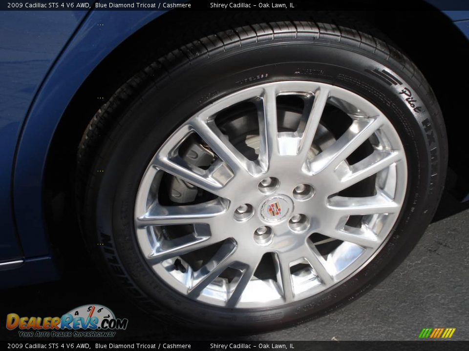 2009 Cadillac STS 4 V6 AWD Blue Diamond Tricoat / Cashmere Photo #8