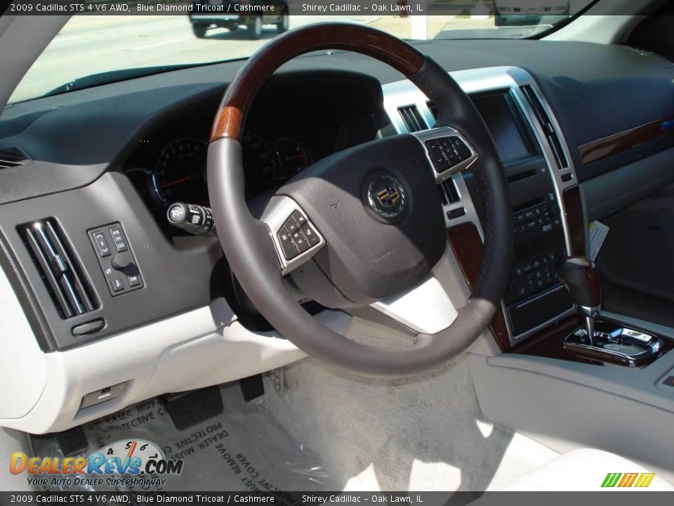 2009 Cadillac STS 4 V6 AWD Blue Diamond Tricoat / Cashmere Photo #10