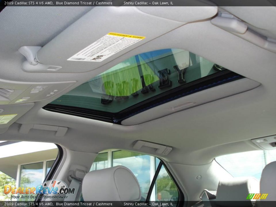 2009 Cadillac STS 4 V6 AWD Blue Diamond Tricoat / Cashmere Photo #12