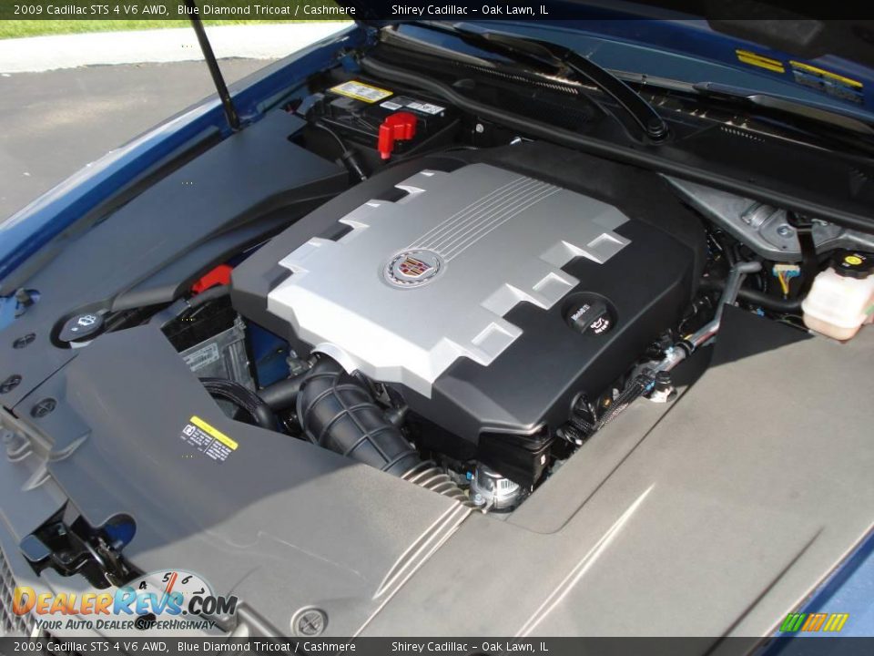 2009 Cadillac STS 4 V6 AWD Blue Diamond Tricoat / Cashmere Photo #13