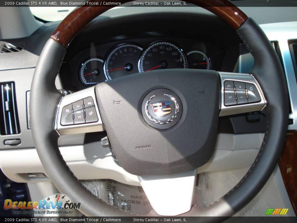 2009 Cadillac STS 4 V6 AWD Blue Diamond Tricoat / Cashmere Photo #14