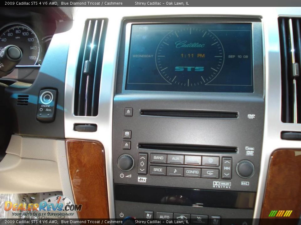 2009 Cadillac STS 4 V6 AWD Blue Diamond Tricoat / Cashmere Photo #15
