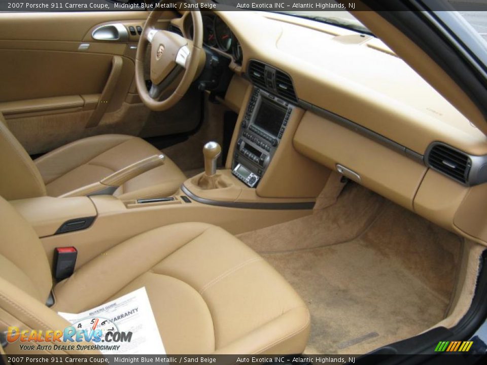 2007 Porsche 911 Carrera Coupe Midnight Blue Metallic / Sand Beige Photo #8