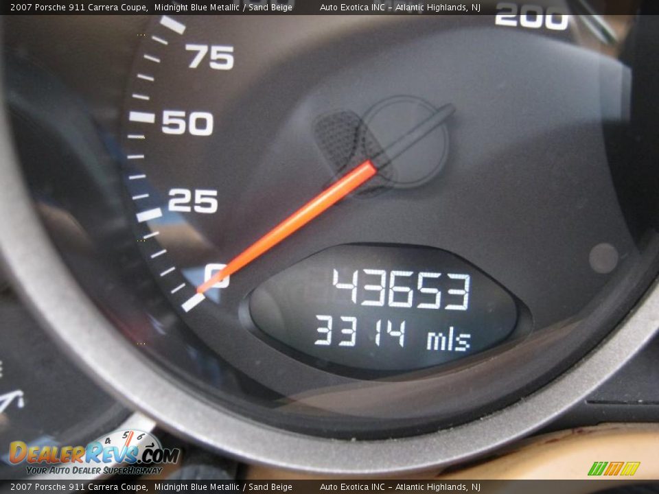 2007 Porsche 911 Carrera Coupe Midnight Blue Metallic / Sand Beige Photo #10