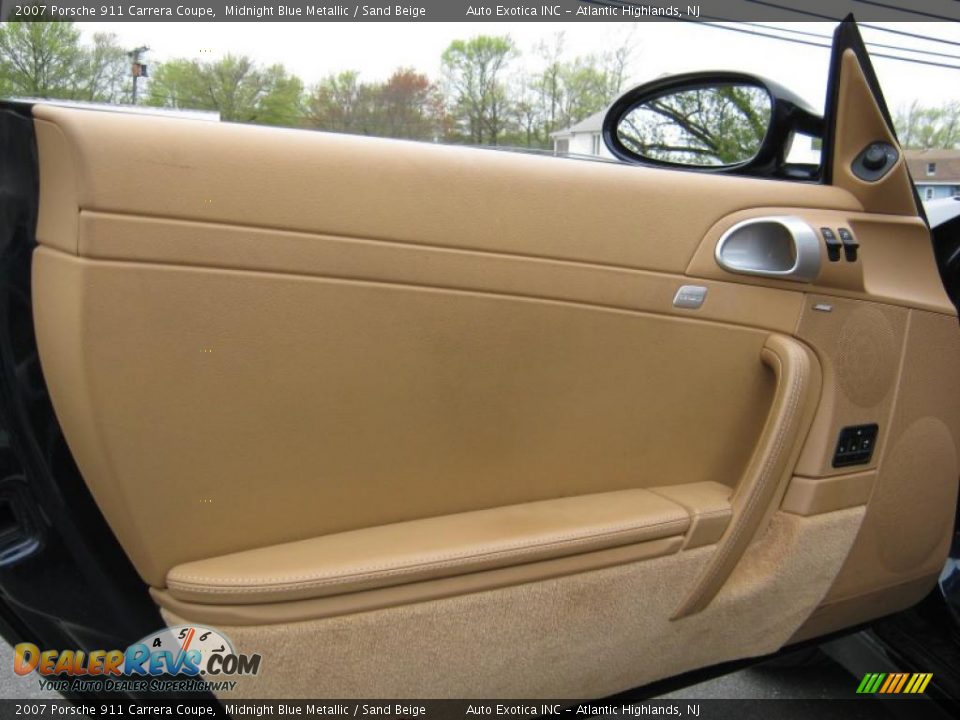 2007 Porsche 911 Carrera Coupe Midnight Blue Metallic / Sand Beige Photo #19