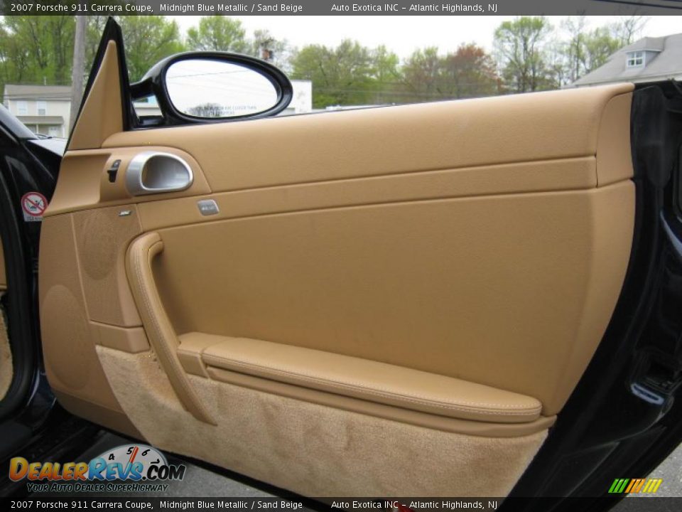 2007 Porsche 911 Carrera Coupe Midnight Blue Metallic / Sand Beige Photo #22