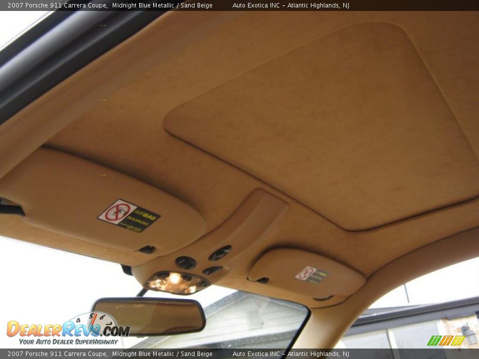 2007 Porsche 911 Carrera Coupe Midnight Blue Metallic / Sand Beige Photo #24