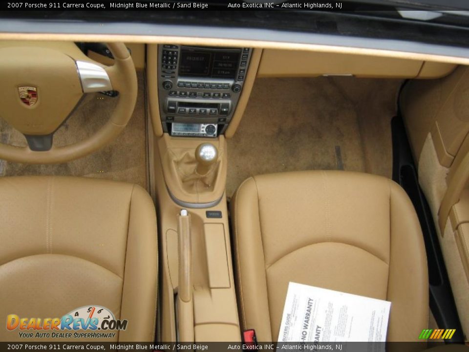 2007 Porsche 911 Carrera Coupe Midnight Blue Metallic / Sand Beige Photo #26