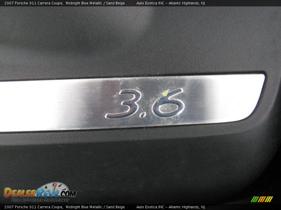 2007 Porsche 911 Carrera Coupe Midnight Blue Metallic / Sand Beige Photo #32