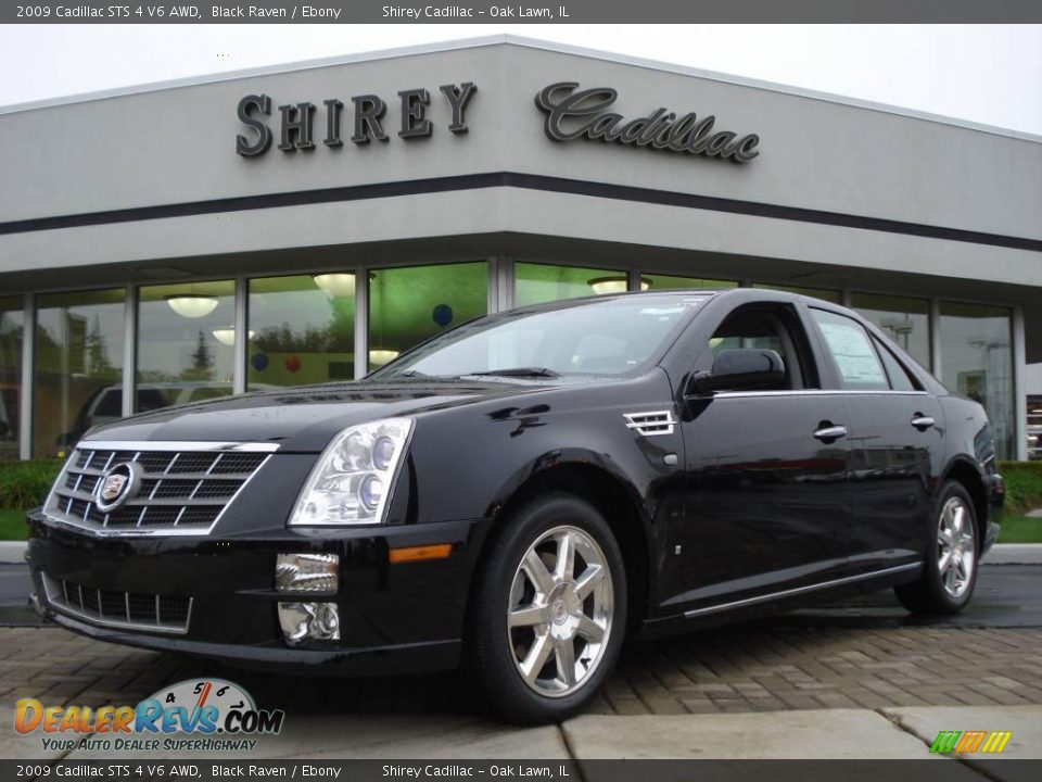 2009 Cadillac STS 4 V6 AWD Black Raven / Ebony Photo #1