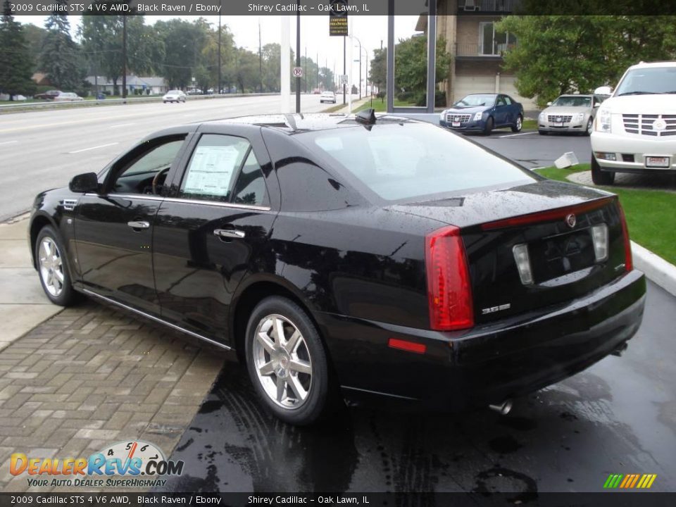 2009 Cadillac STS 4 V6 AWD Black Raven / Ebony Photo #6