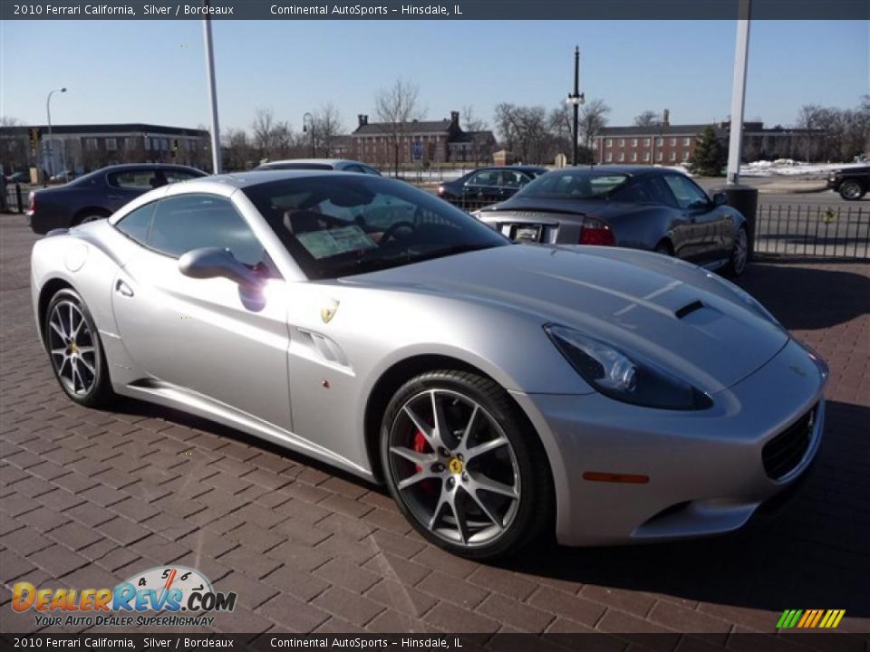 2010 Ferrari California Silver / Bordeaux Photo #11