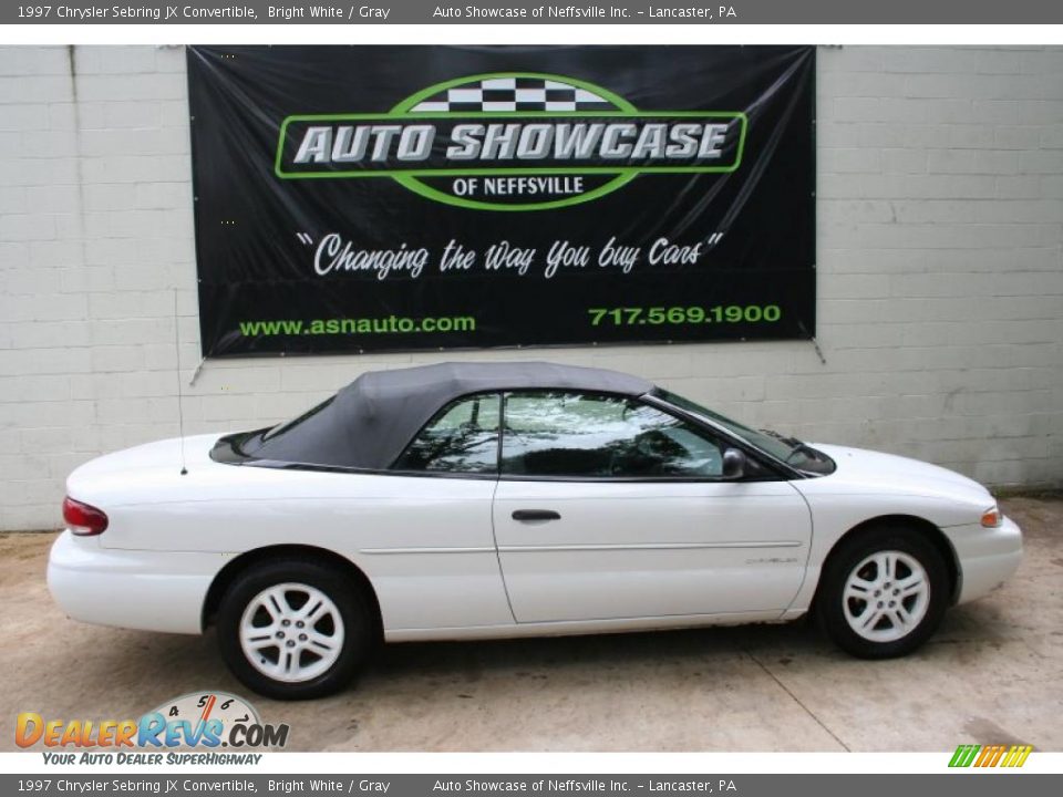 1997 Chrysler Sebring JX Convertible Bright White / Gray Photo #1