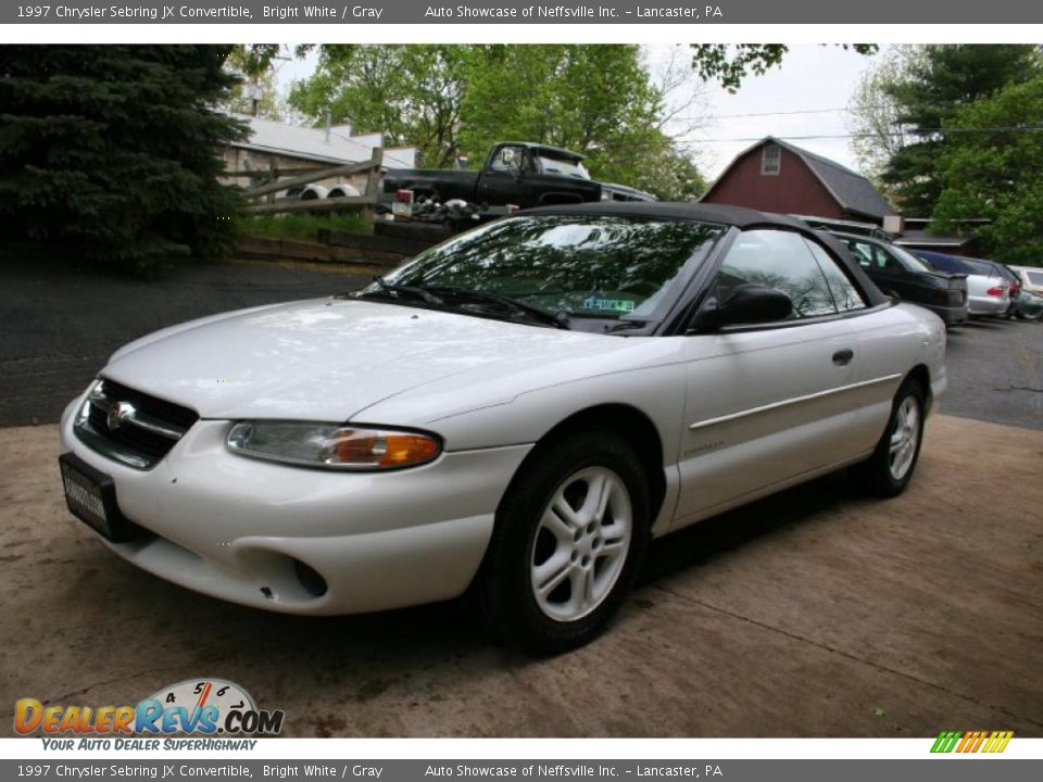 1997 Chrysler Sebring JX Convertible Bright White / Gray Photo #2
