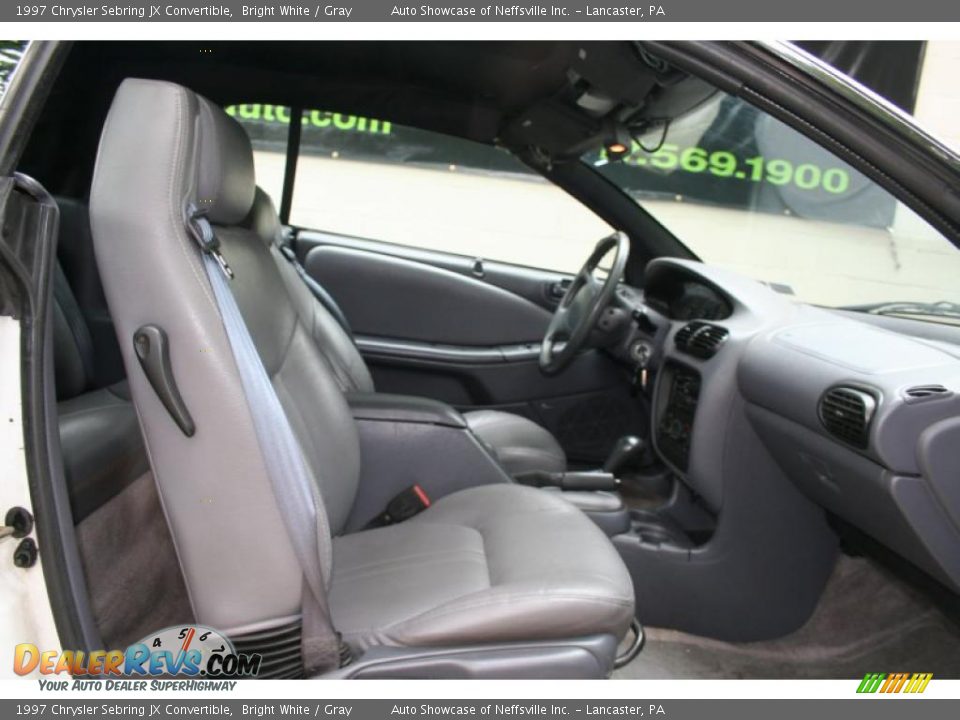 1997 Chrysler Sebring JX Convertible Bright White / Gray Photo #9