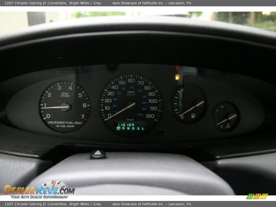 1997 Chrysler Sebring JX Convertible Bright White / Gray Photo #10