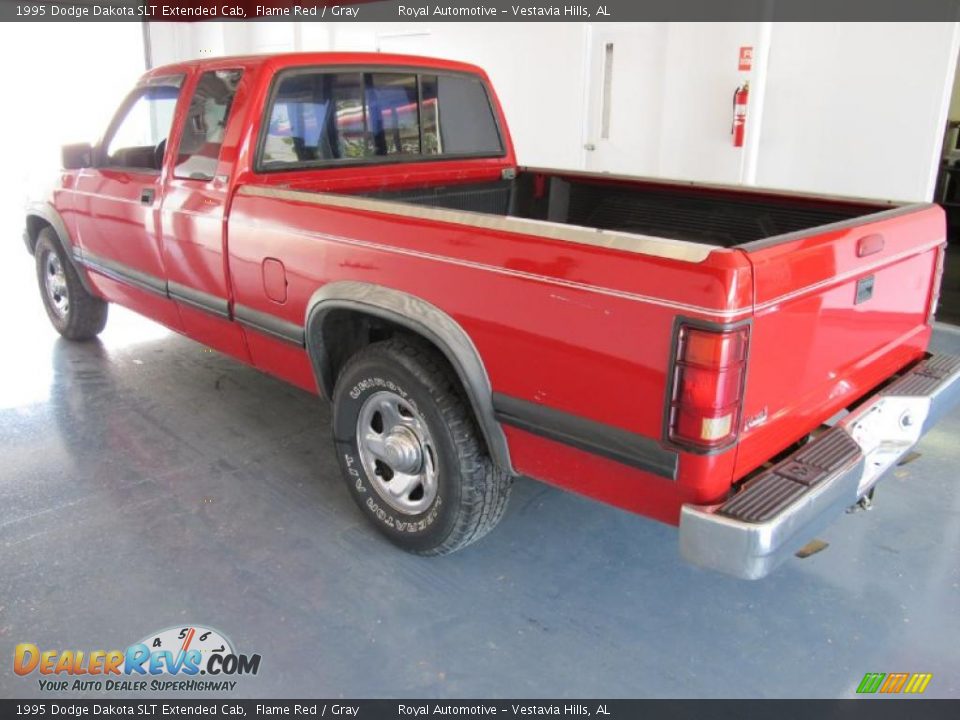 1995 Dodge Dakota SLT Extended Cab Flame Red / Gray Photo #4