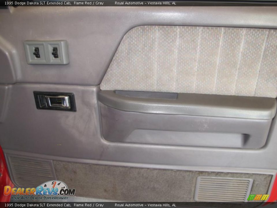 1995 Dodge Dakota SLT Extended Cab Flame Red / Gray Photo #21