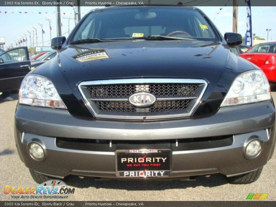 2003 Kia Sorento EX Ebony Black / Gray Photo #9