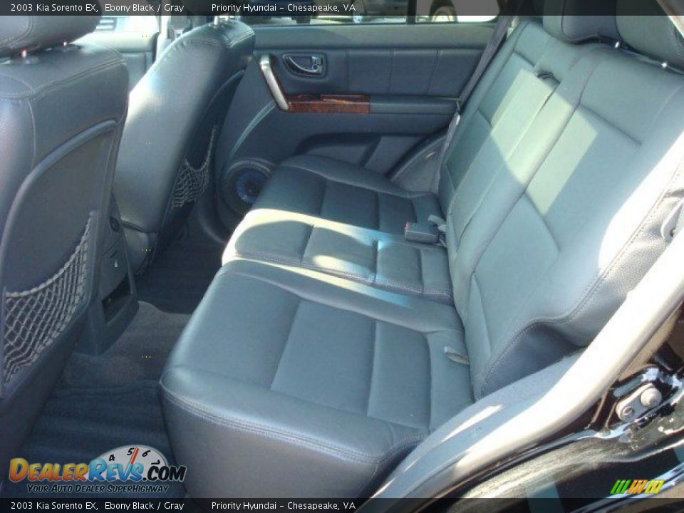 2003 Kia Sorento EX Ebony Black / Gray Photo #12