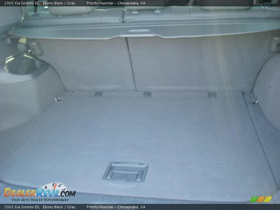 2003 Kia Sorento EX Ebony Black / Gray Photo #13