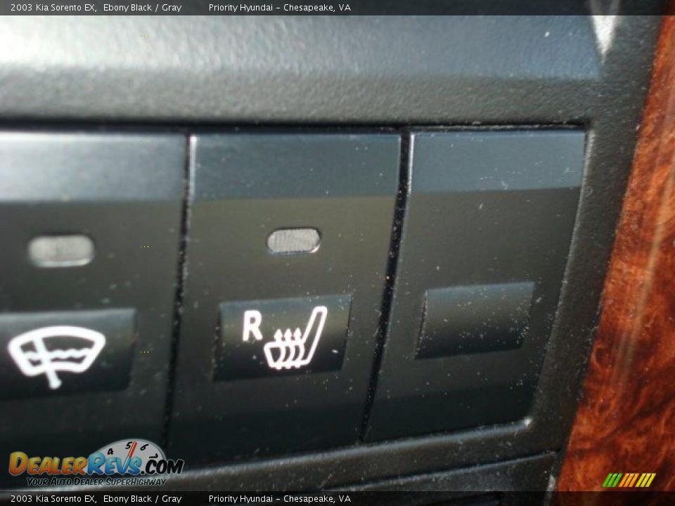 2003 Kia Sorento EX Ebony Black / Gray Photo #18