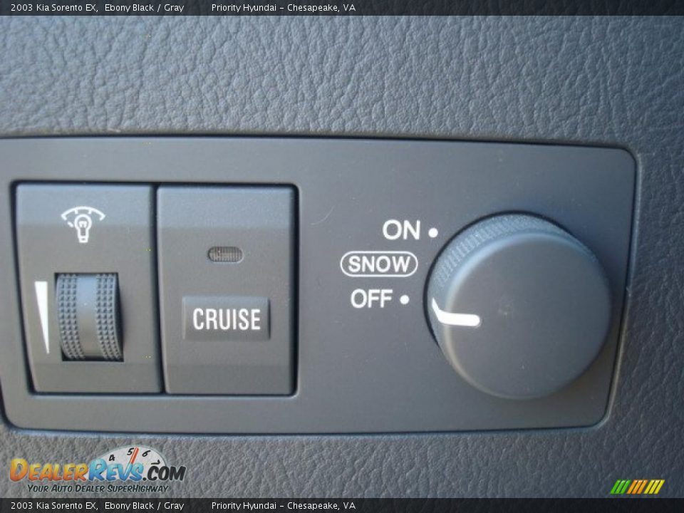 2003 Kia Sorento EX Ebony Black / Gray Photo #24