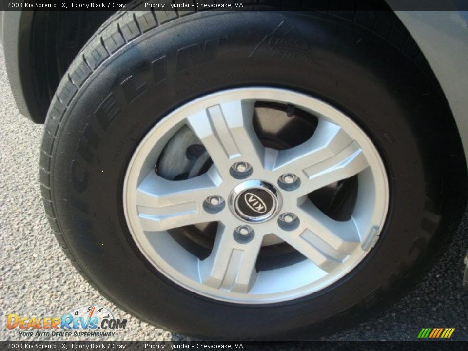 2003 Kia Sorento EX Ebony Black / Gray Photo #25