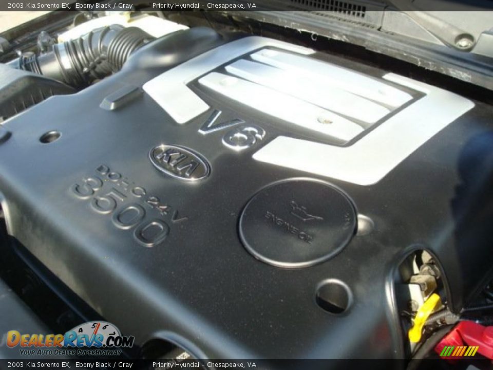 2003 Kia Sorento EX Ebony Black / Gray Photo #27