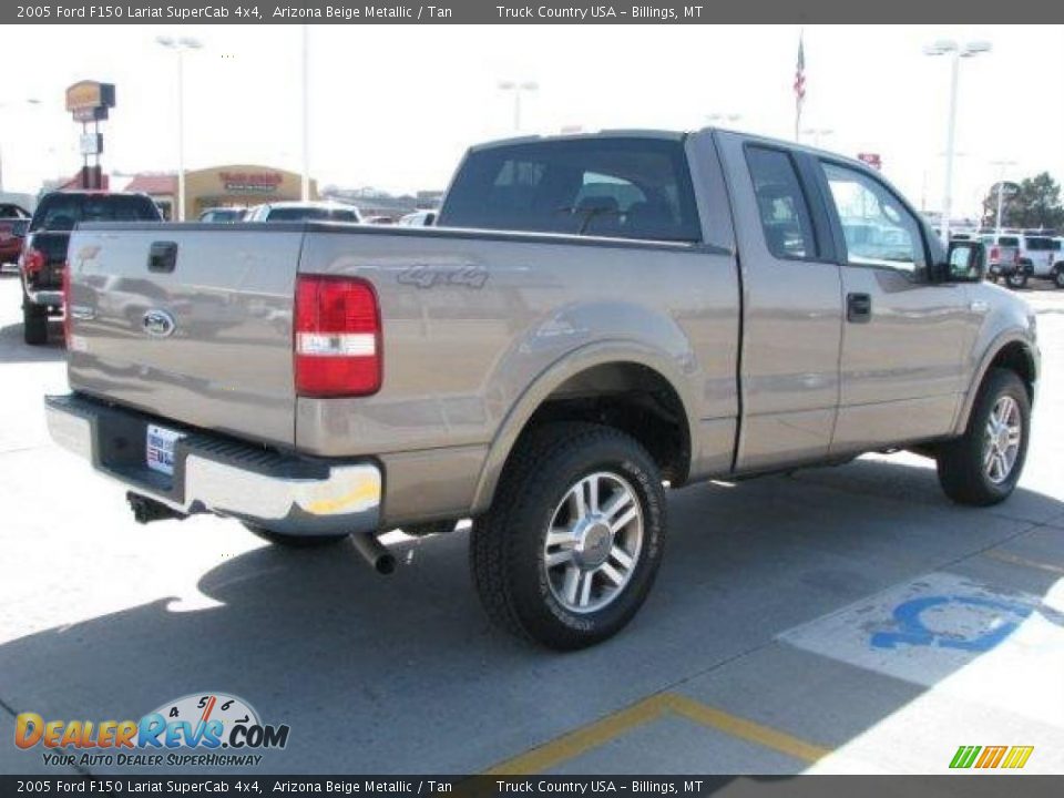 2005 Ford F150 Lariat SuperCab 4x4 Arizona Beige Metallic / Tan Photo #3